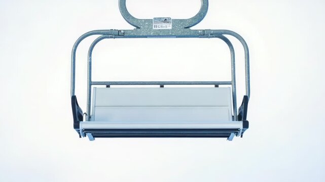 A ski lift with a single seat at the top, perfect for scenic views or solo rides
