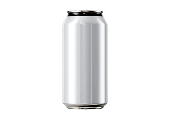 Blank white aluminum can