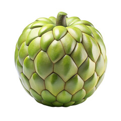 Fototapeta premium Fresh Green Cherimoya Tropical Fruit