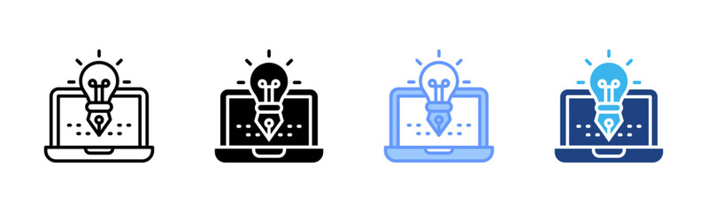 Graphic Design icon set multiple style collection