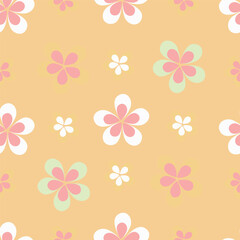 seamless pattern with flowers