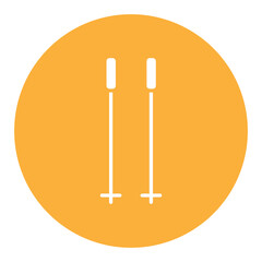 Ski Sticks Icon