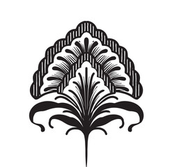 plants flowers vintage hand drawing