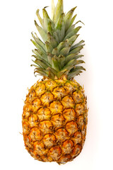 Pineapple isolated on a white background. A fruit rich in sugars.