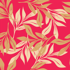 Beautiful seamless floral pattern with intricate botanical details, perfect for textiles, wallpapers, packaging, and digital prints