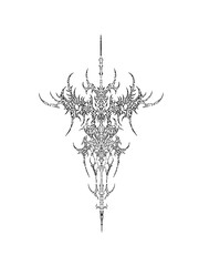 cybersigilism tattoo design for body
