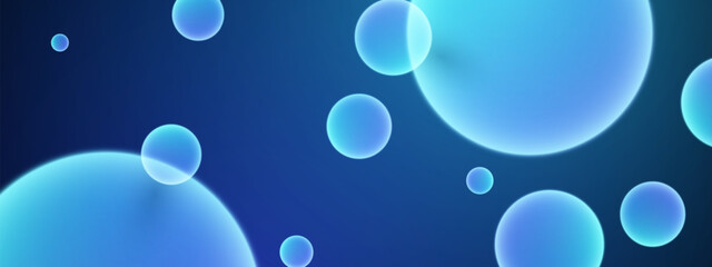 3D ball abstract Background. Soft Gradient with minimal bounce ball with shadow and light effect. Realistic 3d bubble background.