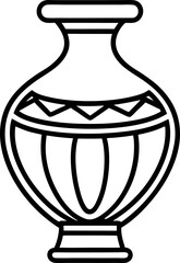 Vase on transparent background