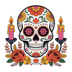 Dia de Muertos Vector Design.