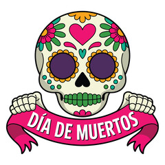 Dia de Muertos Vector Design.