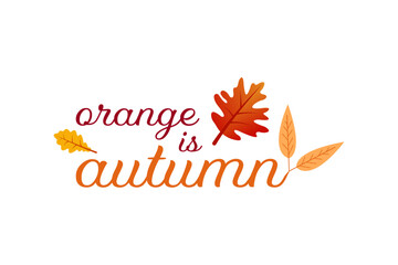 Autumn Leaves Orange Color Palette Seasonal Fall Design
