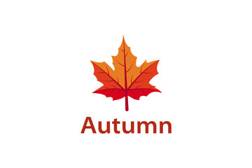 Autumn Leaves Logo Design Abstract Fall Colors Branding