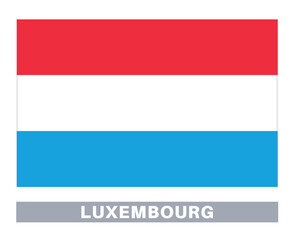 Obraz premium Flag of luxembourg. Flag icon. Standard colors. Standard size. Rectangular flag.