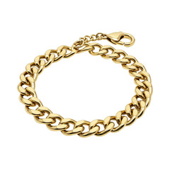 Obraz premium A gleaming gold chain bracelet, isolated on transparent background, with a secure lobster clasp