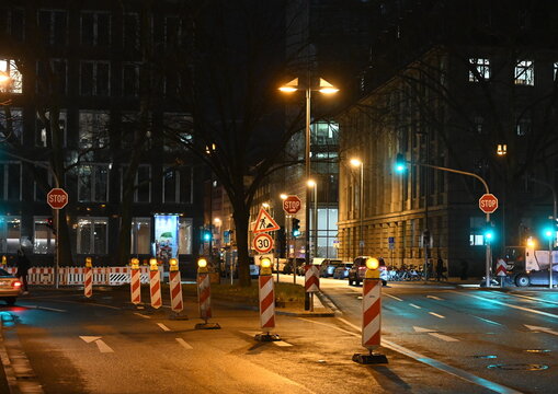 Baustelle in Frankfurt