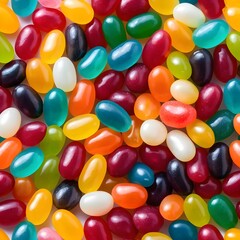 Colorful Jelly Bean Candy - Rainbow Fruit Flavored | Assorted Gummy Beans | Bright Sweet Treats | Easter Candy | Holiday Confections