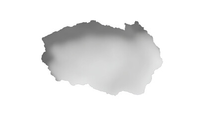 Fototapeta premium Gray map outline of a European country