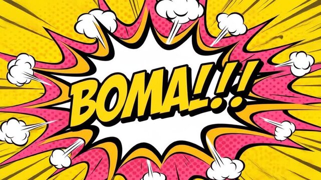 BOMA!!! Comic Explosion: Dynamic Pop Art Style Animation