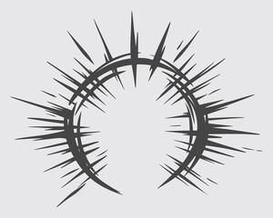 Abstract circle tribal sigilism acid shape symbol clip art anti design streetwear clothing element design illustration vector ink tattoo sticker	