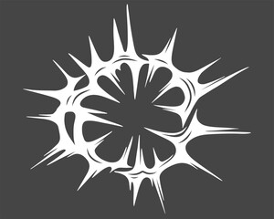 Circle tribal sigilism acid shape symbol clip art anti design streetwear clothing element design illustration vector ink tattoo sticker