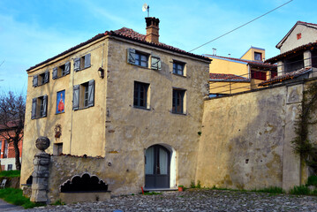 the castle of Borgo Adorno Piedmont Italy