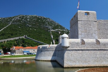 Ston fortress in Croatia