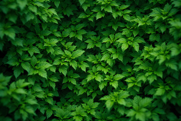 Obraz premium Lush Green Foliage A Vibrant Natural Plant Background Wallpaper