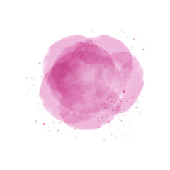 Watercolor Splash With Ink Droplets