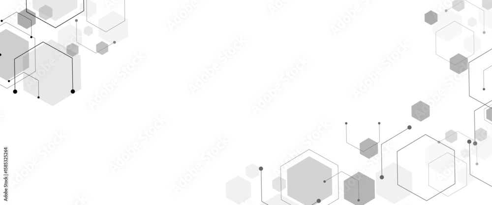 Poster geometric abstract background with simple hexagonal elements. abstract digital background. business 
