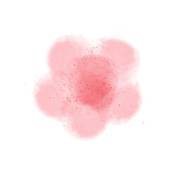 Watercolor Splash With Ink Droplets