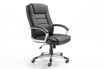 black office chair isolated