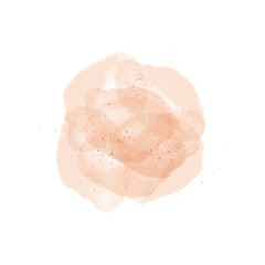 Watercolor Splash With Ink Droplets