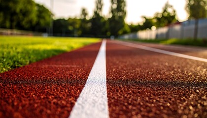 Close-up running track