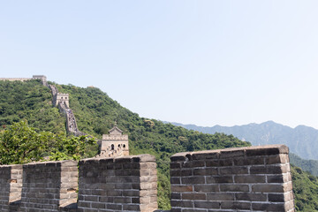 The great wall of China,  The Mutianyu section
