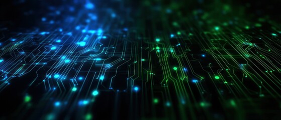 Abstract circuit board technology background