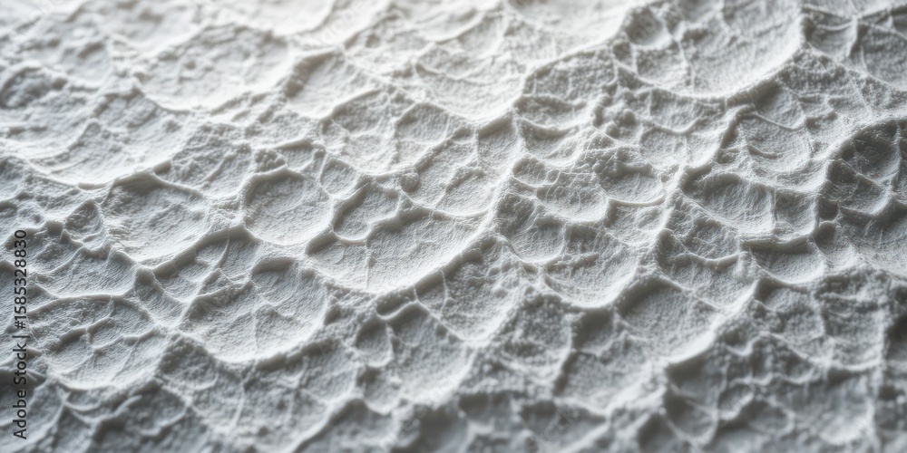 Aufkleber intricate white textured surface with flowing organic pattern and depth of field