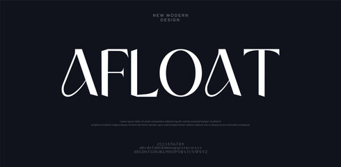 Abstract Fashion font alphabet. Minimal modern urban fonts for logo, brand etc.