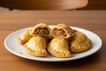 Pork Empanadas: Savory pastries filled with seasoned ground pork, often mixed with vegetables 