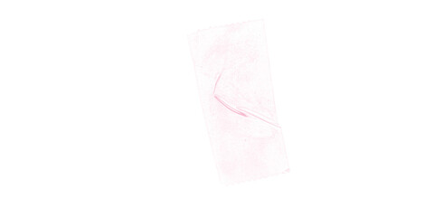 Light pink folded plastic wrap with soft bends isolated on transparent background – glossy translucent texture for product packaging visuals, design overlays, branding sheets, and creative mockup asse