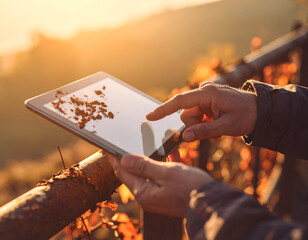 Close-Up of Rust Flakes Peeling from Iron Railings at Dawn Mist