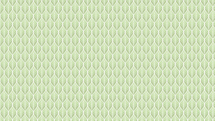 Seamless pattern featuring stylized leaves in light green and white creating a botanical texture