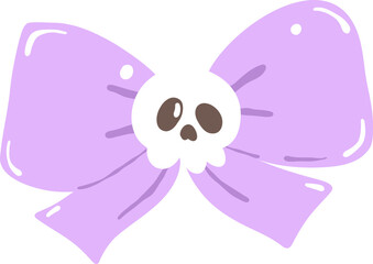 Groovy purple and pink halloween Bow Ribbon


