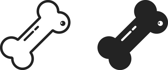 Dog, pet, animal treat bone symbol icon vector design