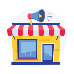 Grocery Store Promotions Concept Style illustrations. EPS 10 File