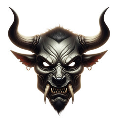 Naklejka premium bull skull isolated on white