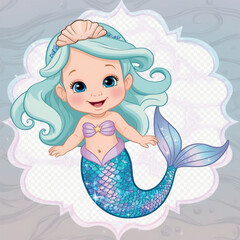 cute mermaid 