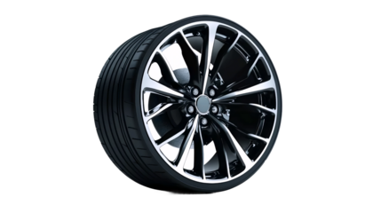 Sleek Metallic Tyre Rim