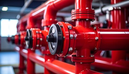 Close-up industrial piping