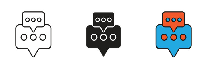 Chat message signifies instant text communication between users, enabling real-time dialogue and interaction.