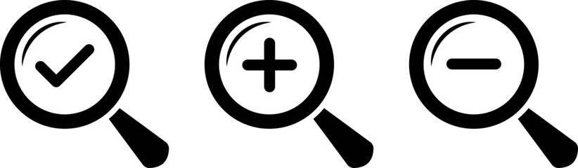 Obraz premium Searching success icons 